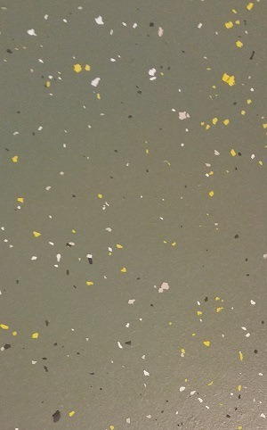 Aanbieding epoxy coating vloer met chip geel + standaard
